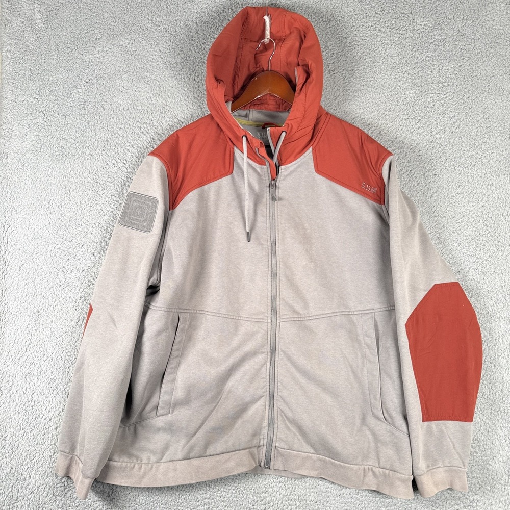 5.11 Tactical Armory Jacket Mens 2XL Gray Orange Outdoor Urban Utility Gorpcore